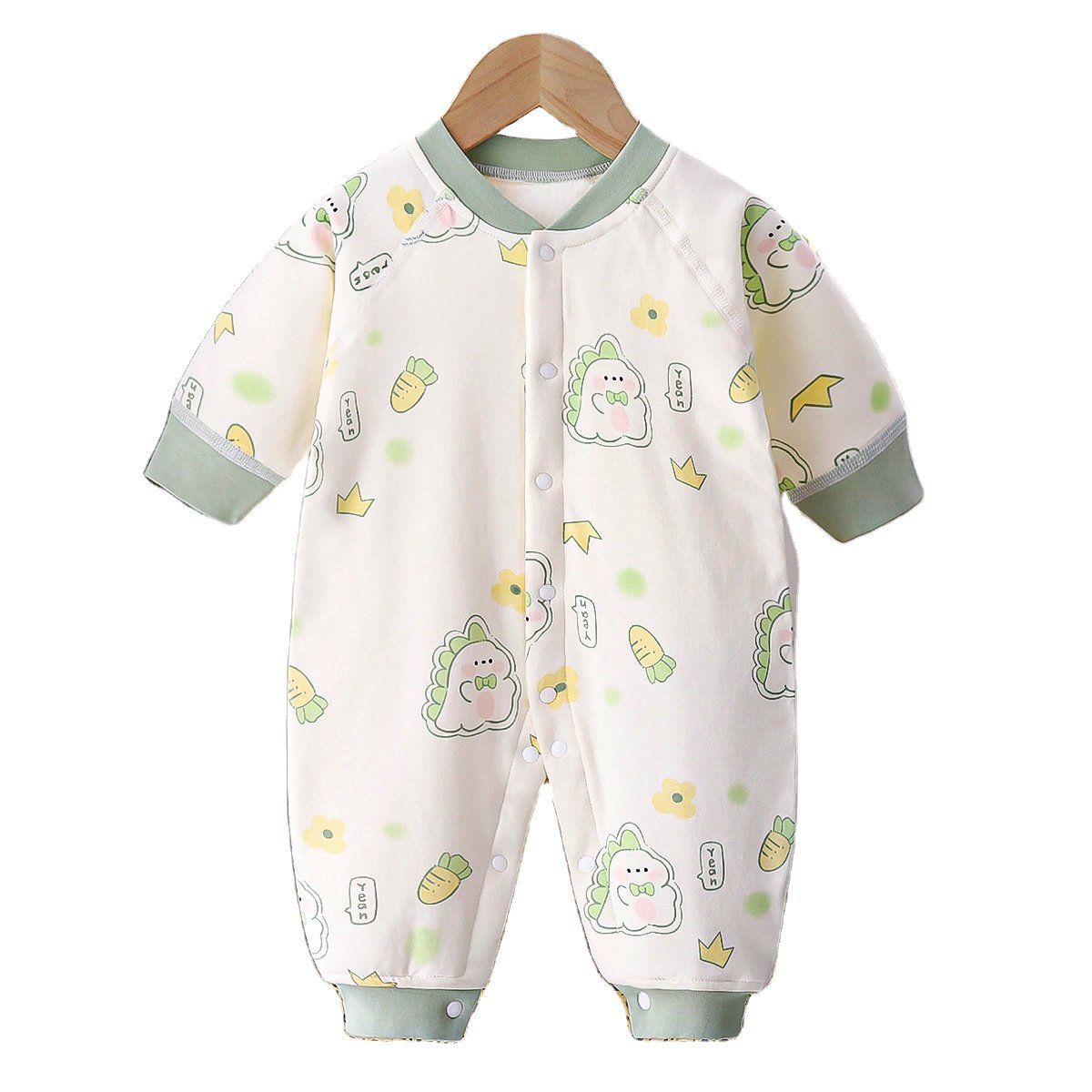 2024 Children Winter baby Clothes 100 cotton Baby Onesie Kids Warm Padded Romper Baby Boys and Girls Comfortable Cute Romper