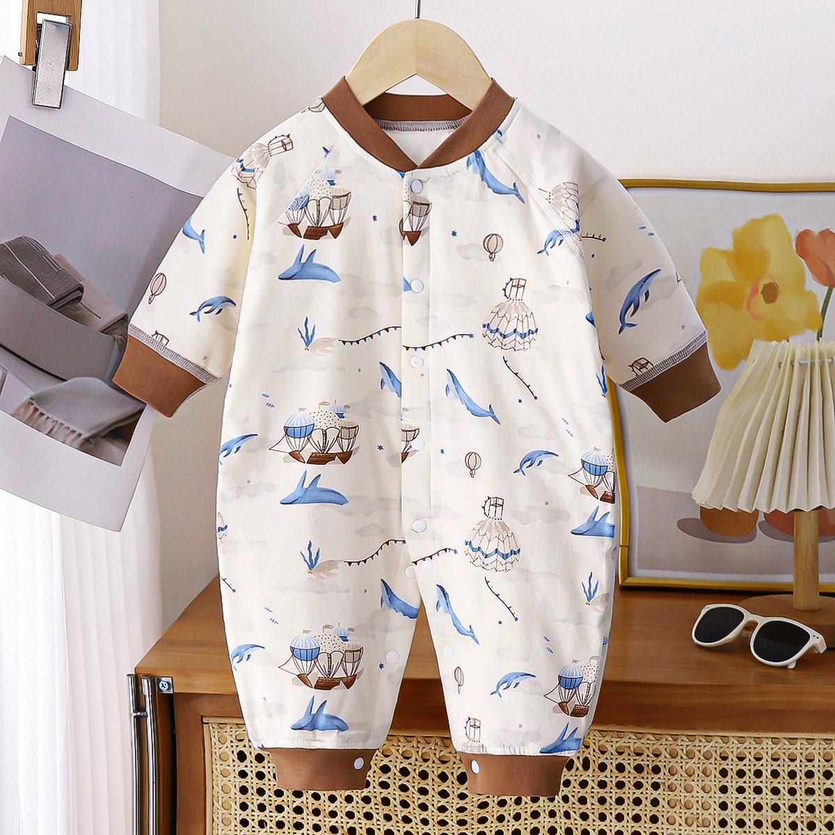 2024 Children Winter baby Clothes 100 cotton Baby Onesie Kids Warm Padded Romper Baby Boys and Girls Comfortable Cute Romper