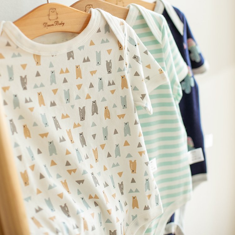 QA1993 New Arrival 100% Cotton Short Sleeve Baby Rompers Print Baby Boy Girl Bodysuits