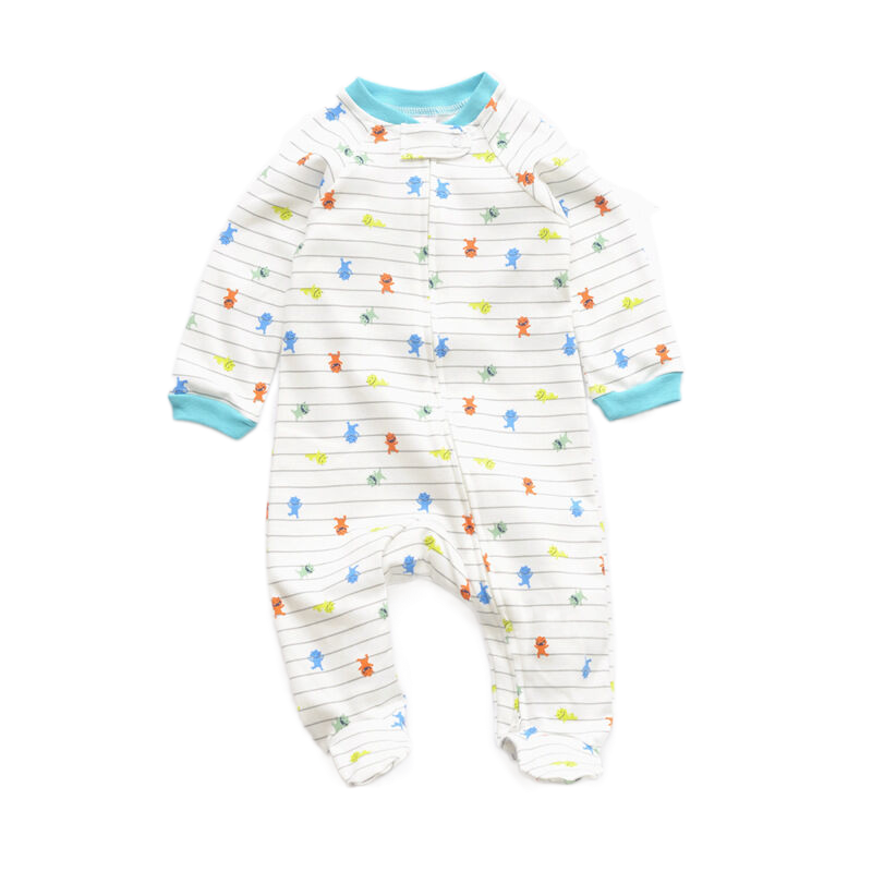 OEM ODM Long Sleeve Baby Girl Outfit Onesie One Piece Two Way Zipper Baby Romper Organic Cotton Infant Girls Jumpsuit Playsuit