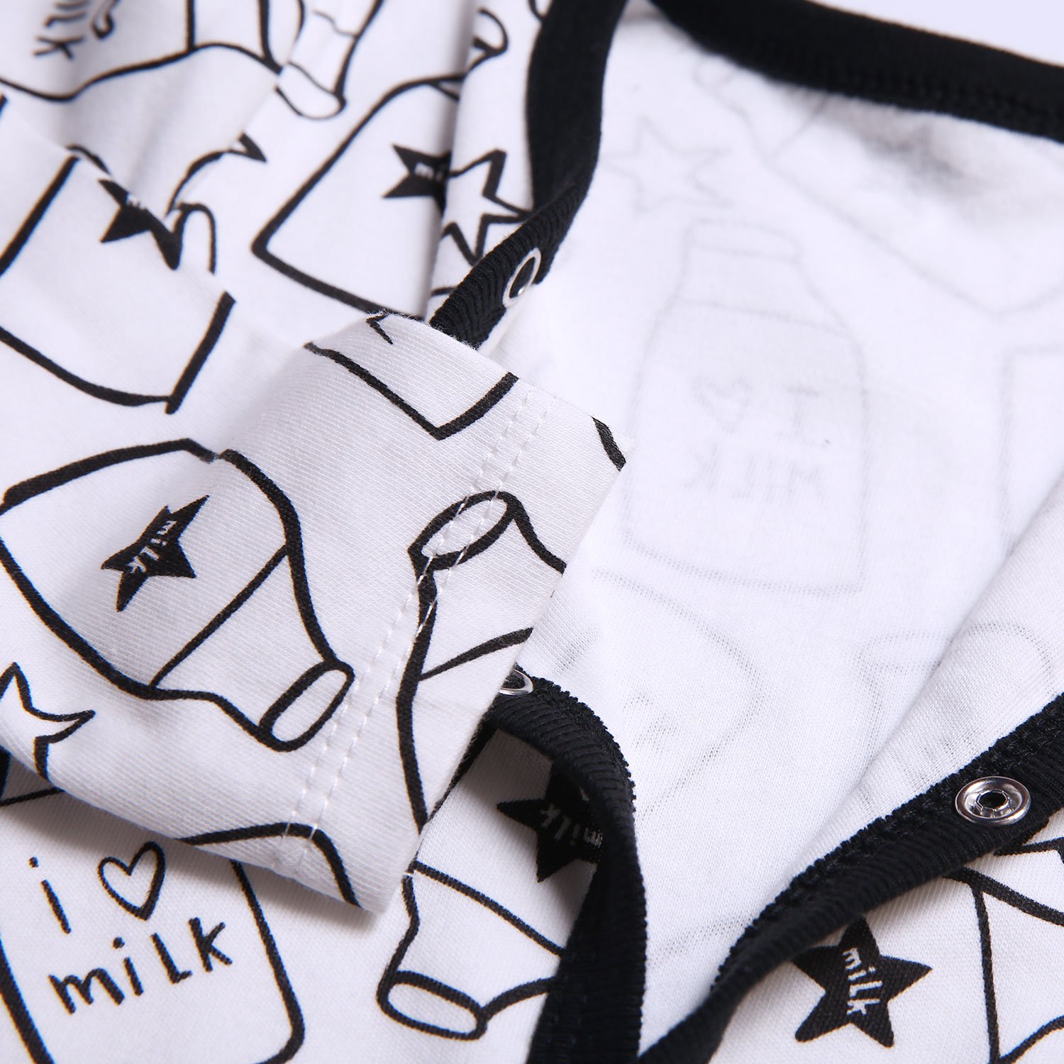 Organic Cotton Print Newborn Baby Clothes Footie Toddler Pajamas Boy Girl Baby Rompers 100 Cotton