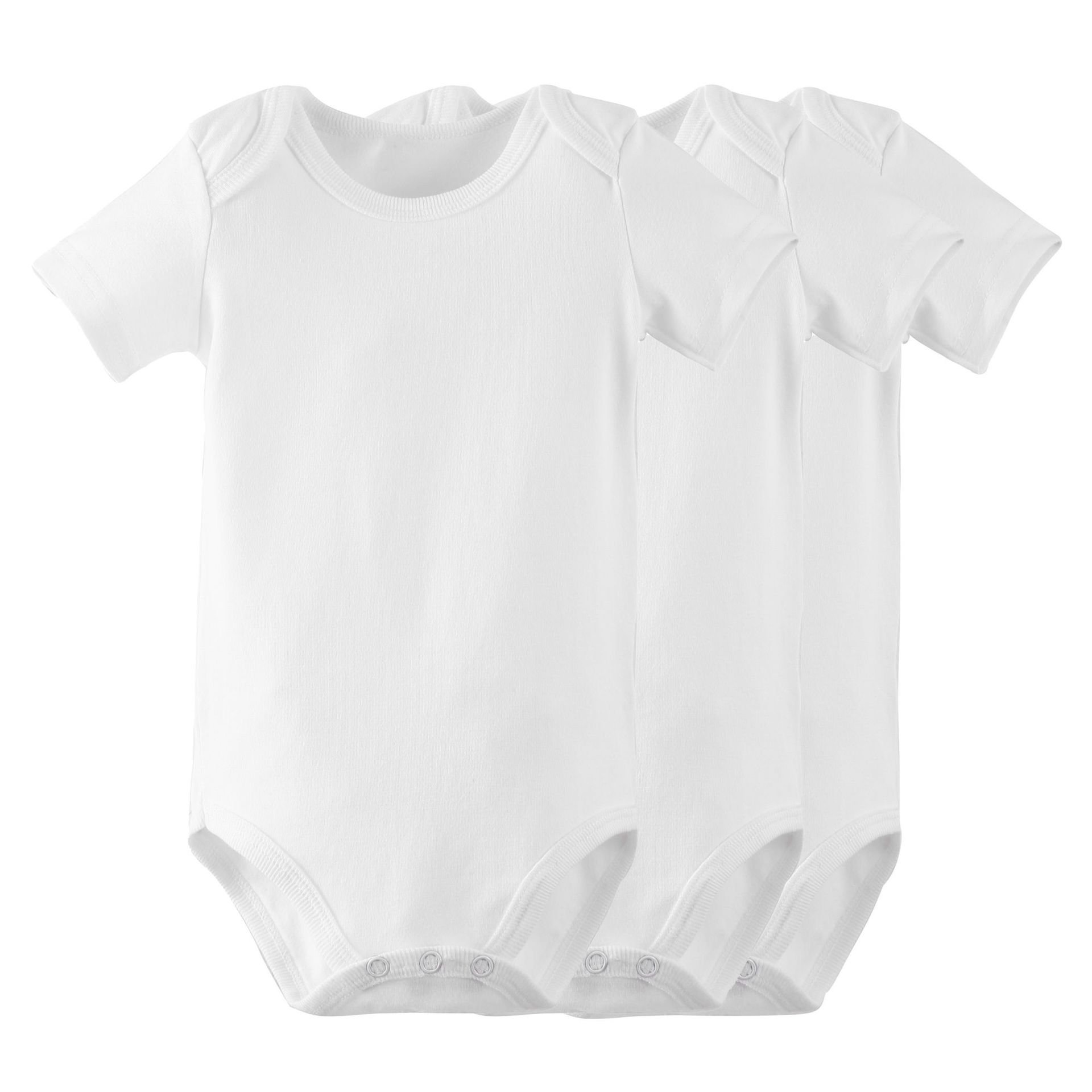 100% Organic Cotton Baby Bodysuit Natural Dyed Short Sleeve One-Piece Bodysuits Baby Romper Set 5 Pieces