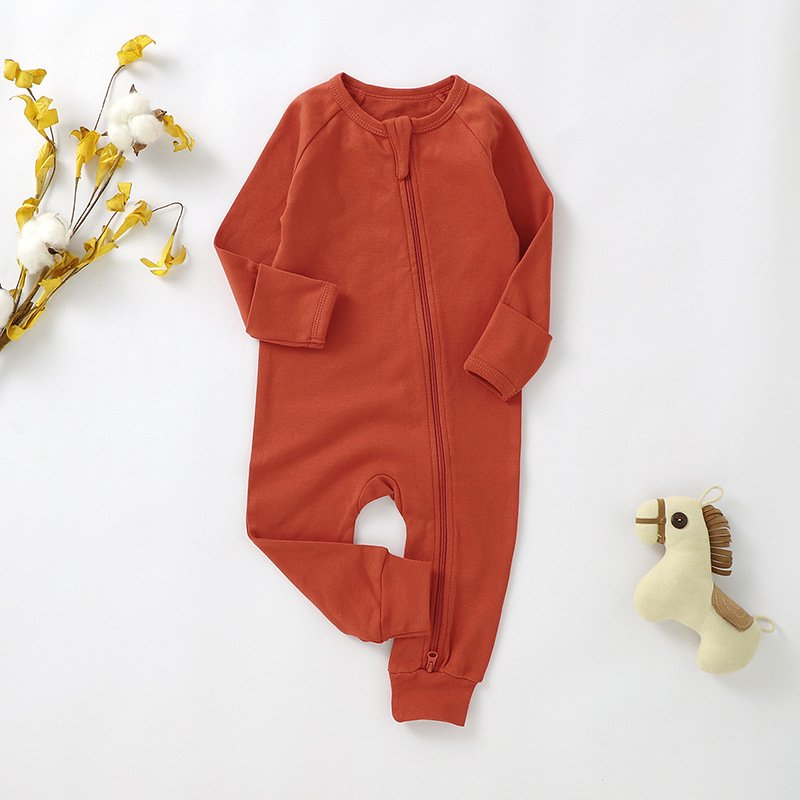 Baby romper Crawler GOTS organic cotton children's Long crawler Spring and Autumn baby romper with long sleeves