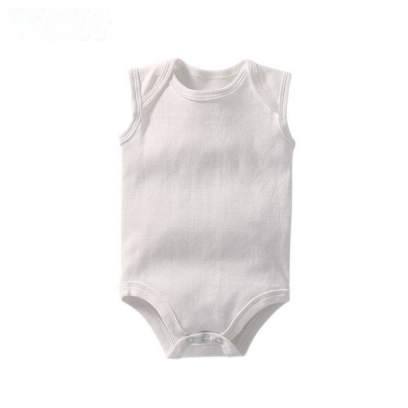 Factory supply 100% cotton sleeveless baby romper for summer