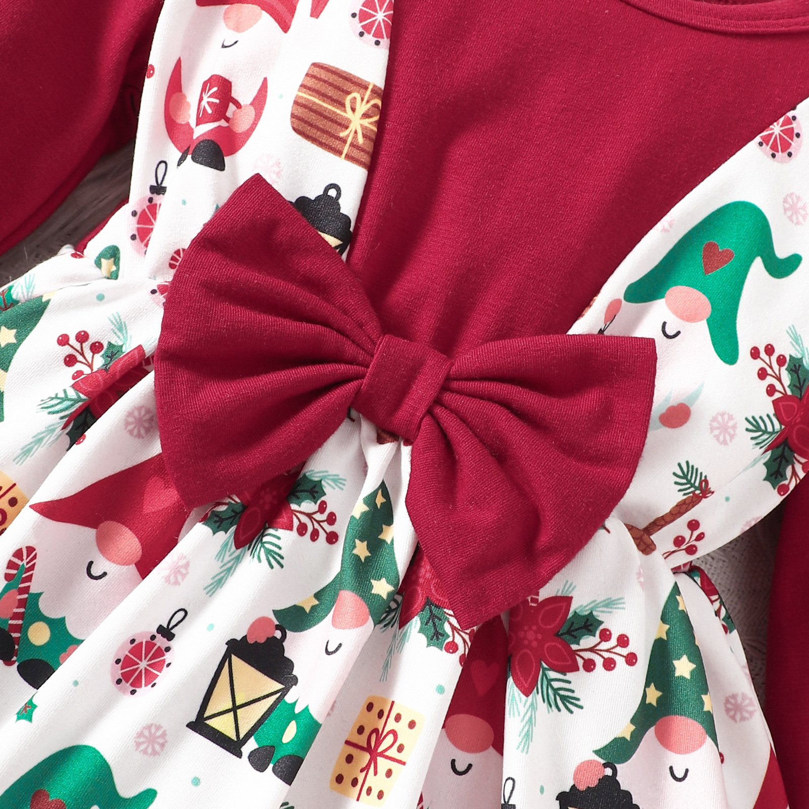 2024 Autumn Baby Romper Baby Christmas Clothing Kids Triangle Romper Cartoon One-Piece Baby Romper