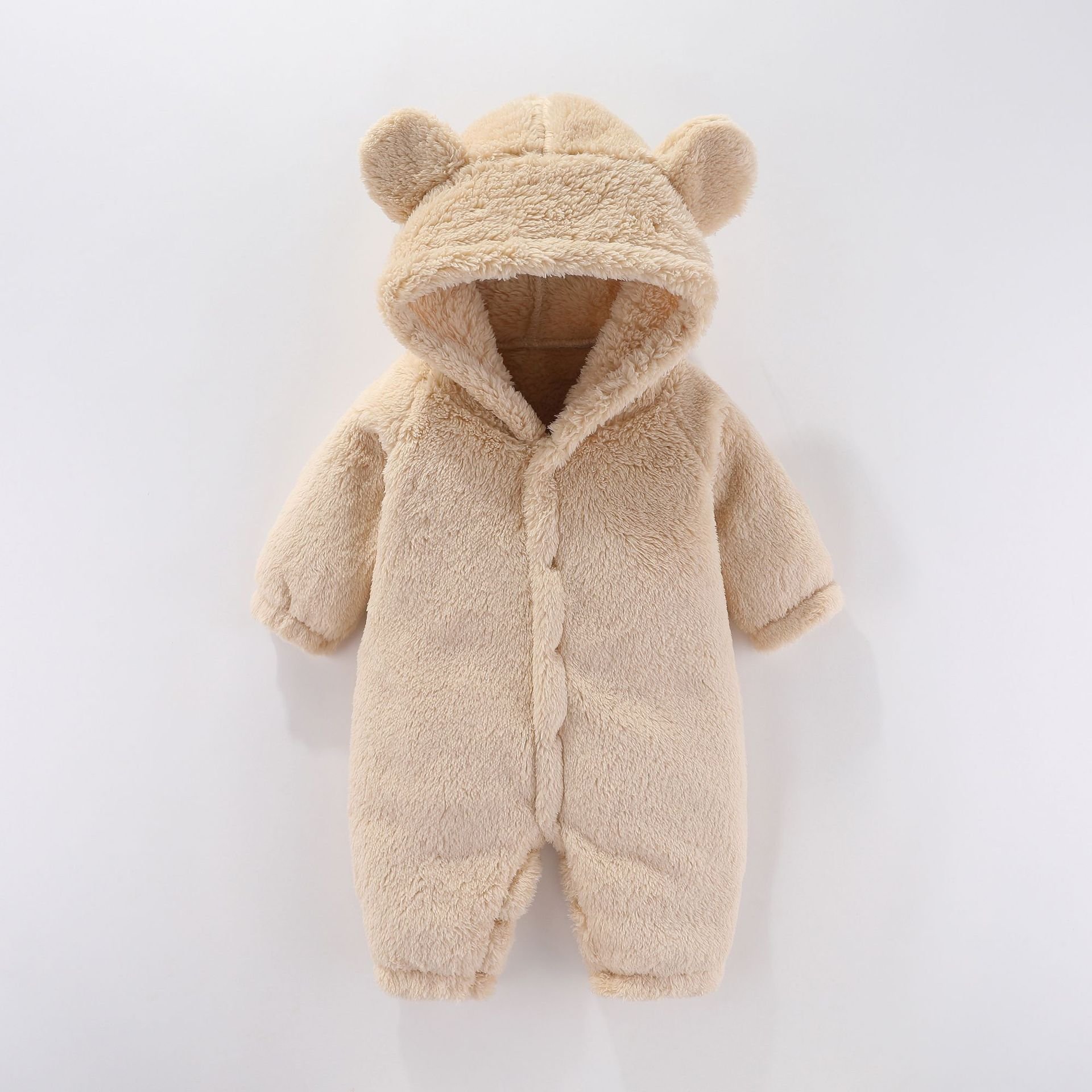 6 Colors Factory Outlets Winter berber Fleece Cute Bear Plush Animal Babys Newborn Infants Clothing Clothes Winter Baby Romper