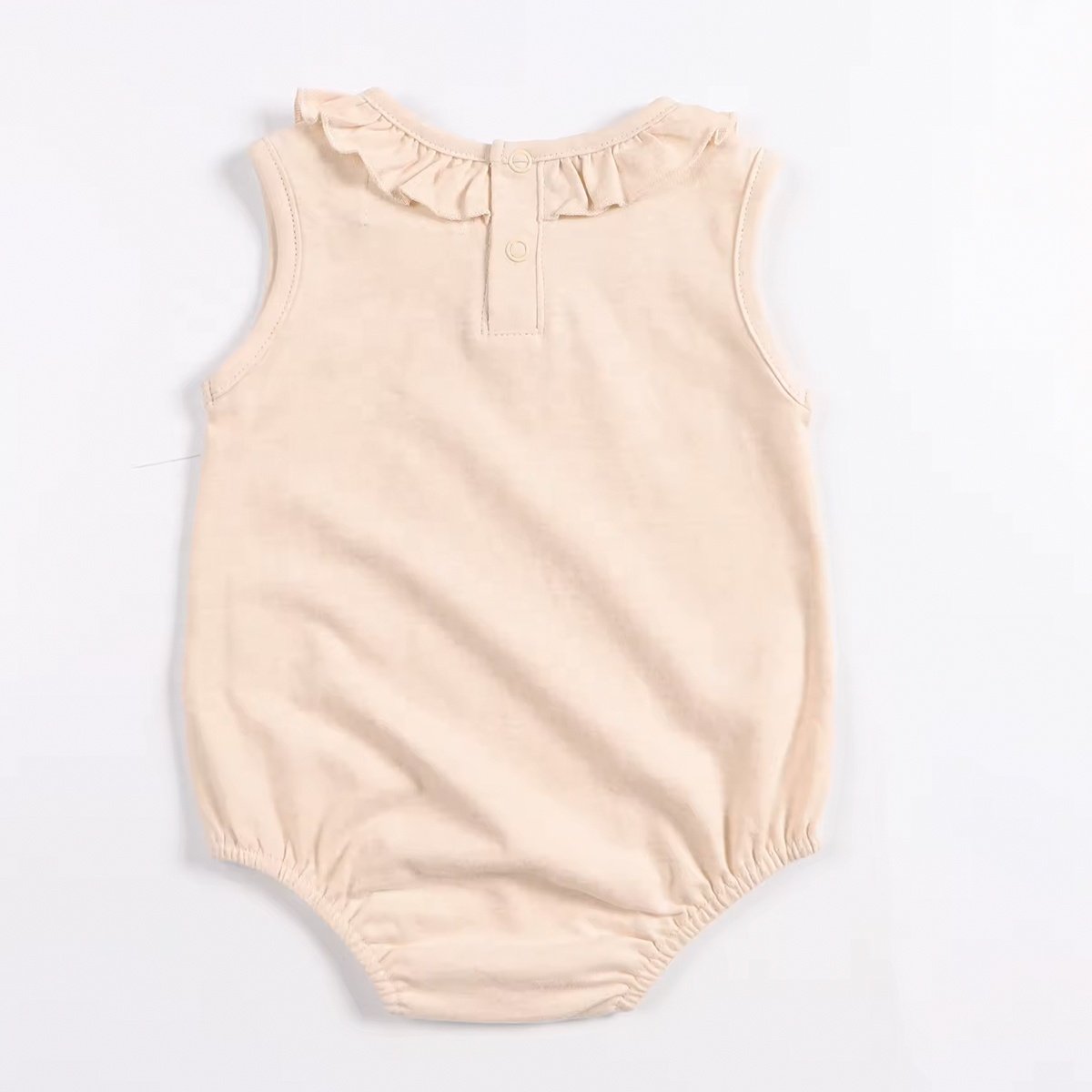 Petelulu Customized Short Sleeve100% Organic Cotton Newborn Baby Rompers With Snap Button Unisex Baby Bodysuit Jumpsuit Summer