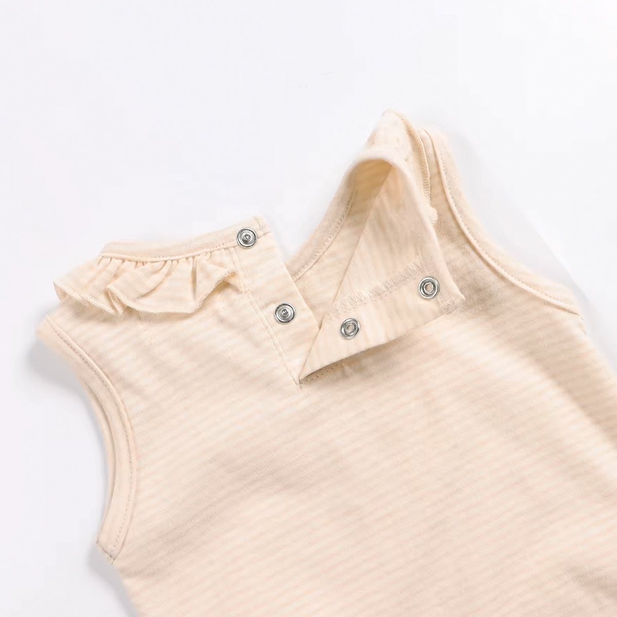 Petelulu Customized Short Sleeve100% Organic Cotton Newborn Baby Rompers With Snap Button Unisex Baby Bodysuit Jumpsuit Summer