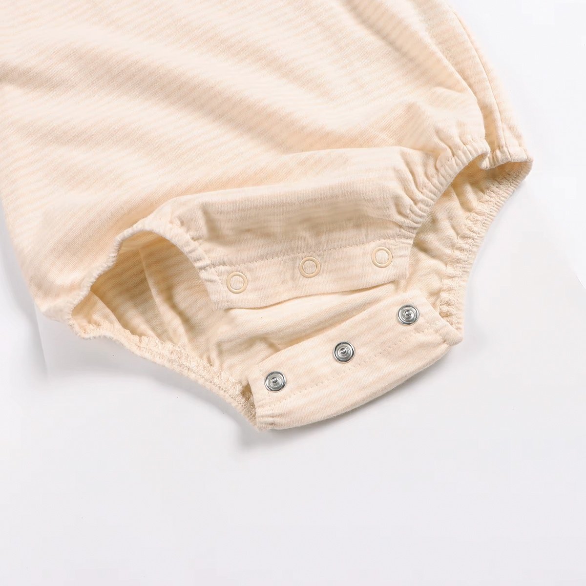 Petelulu Customized Short Sleeve100% Organic Cotton Newborn Baby Rompers With Snap Button Unisex Baby Bodysuit Jumpsuit Summer