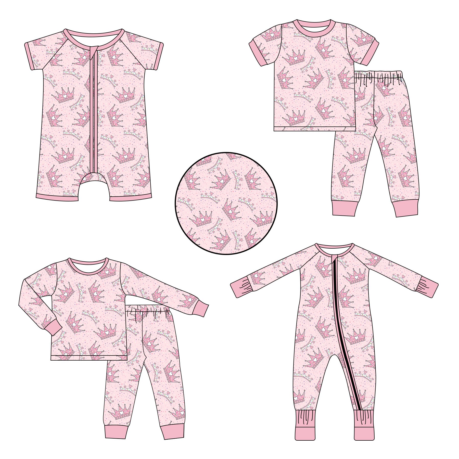 Wholesale Custom Baby Bamboo Clothes Natural Print Cute zippy Rompers Sleeved sets suit pajamas Infant Boys' Jumper Clothing