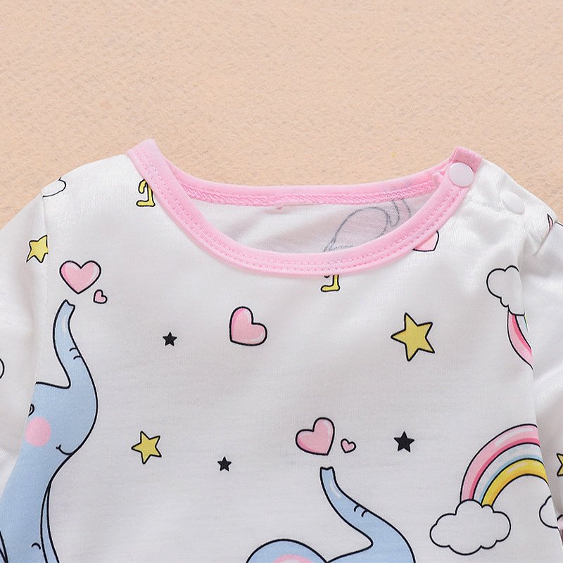 Custom baby romper long sleeve printing organic cotton baby clothes romper girls