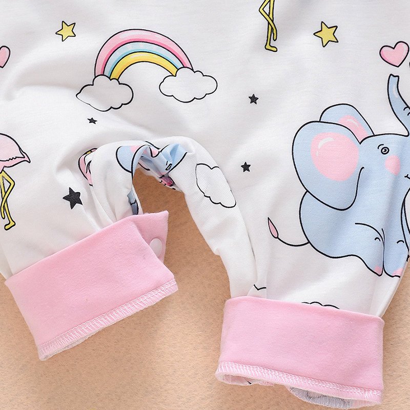 Custom baby romper long sleeve printing organic cotton baby clothes romper girls