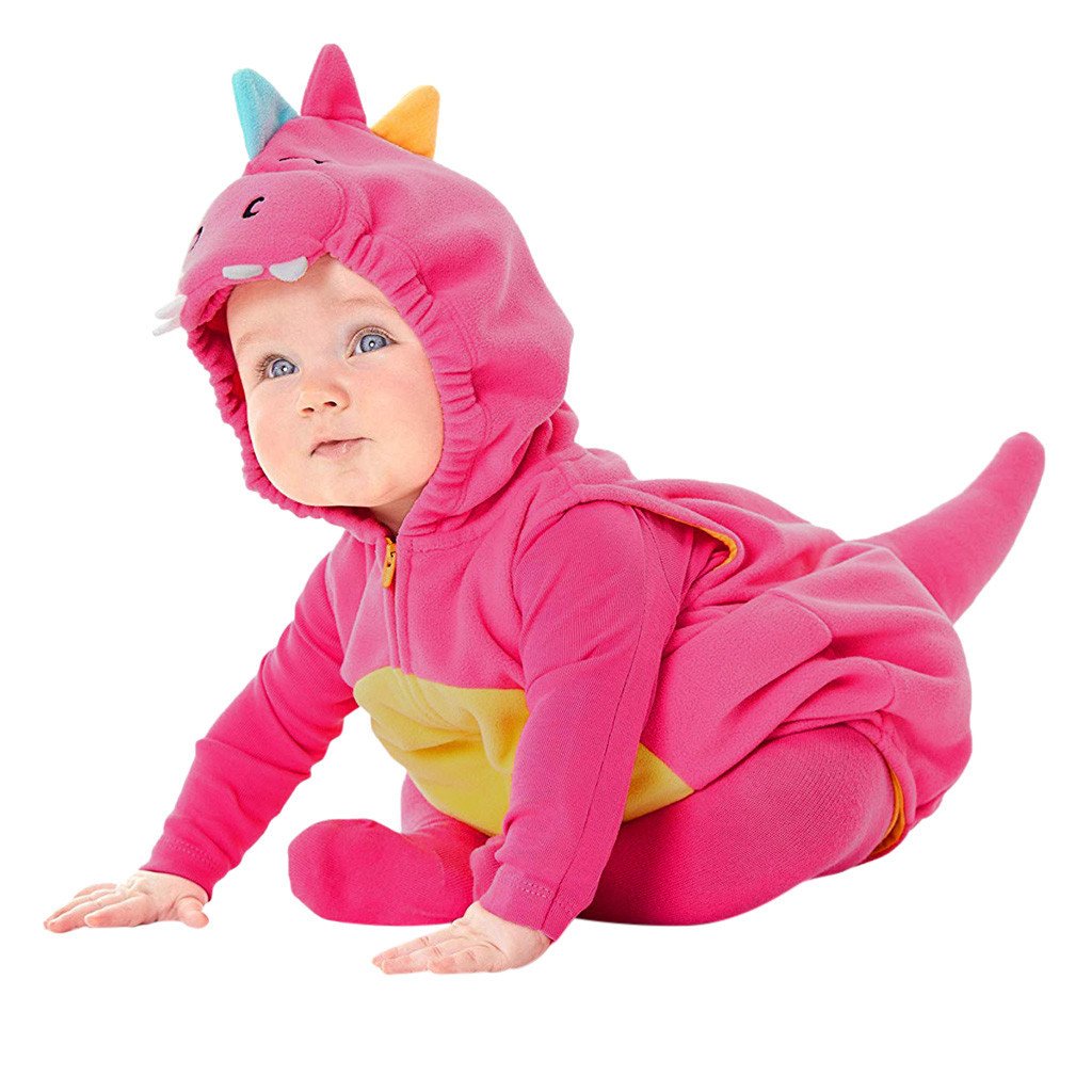 Cross border baby boys and girls cute dinosaur style onesie smocked children clothing Baby Rompers