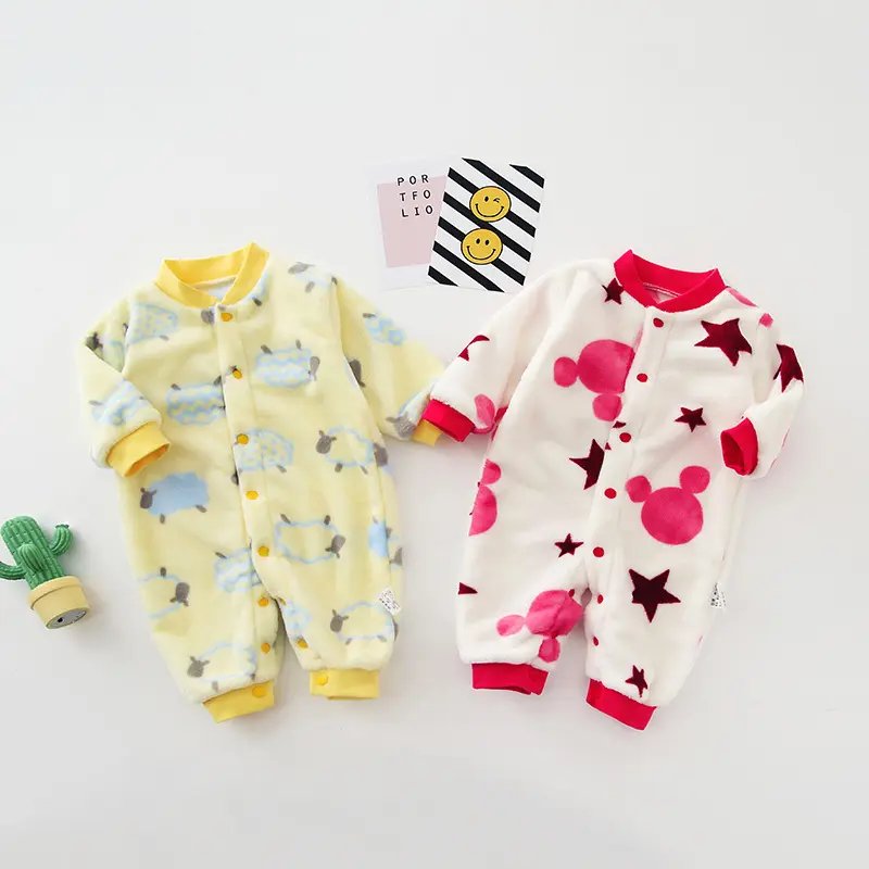2022 New Baby Clothes Winter And Autumn Boys And Girls Baby One-piece Clothes Newborn Home Baby Romper