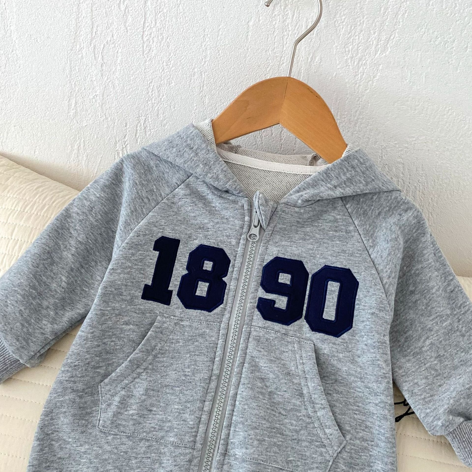 Baby Fashion Clothes Autumn Cute Alphabet Embroidery Korean Fashion Children's Clothes Baby Rompers