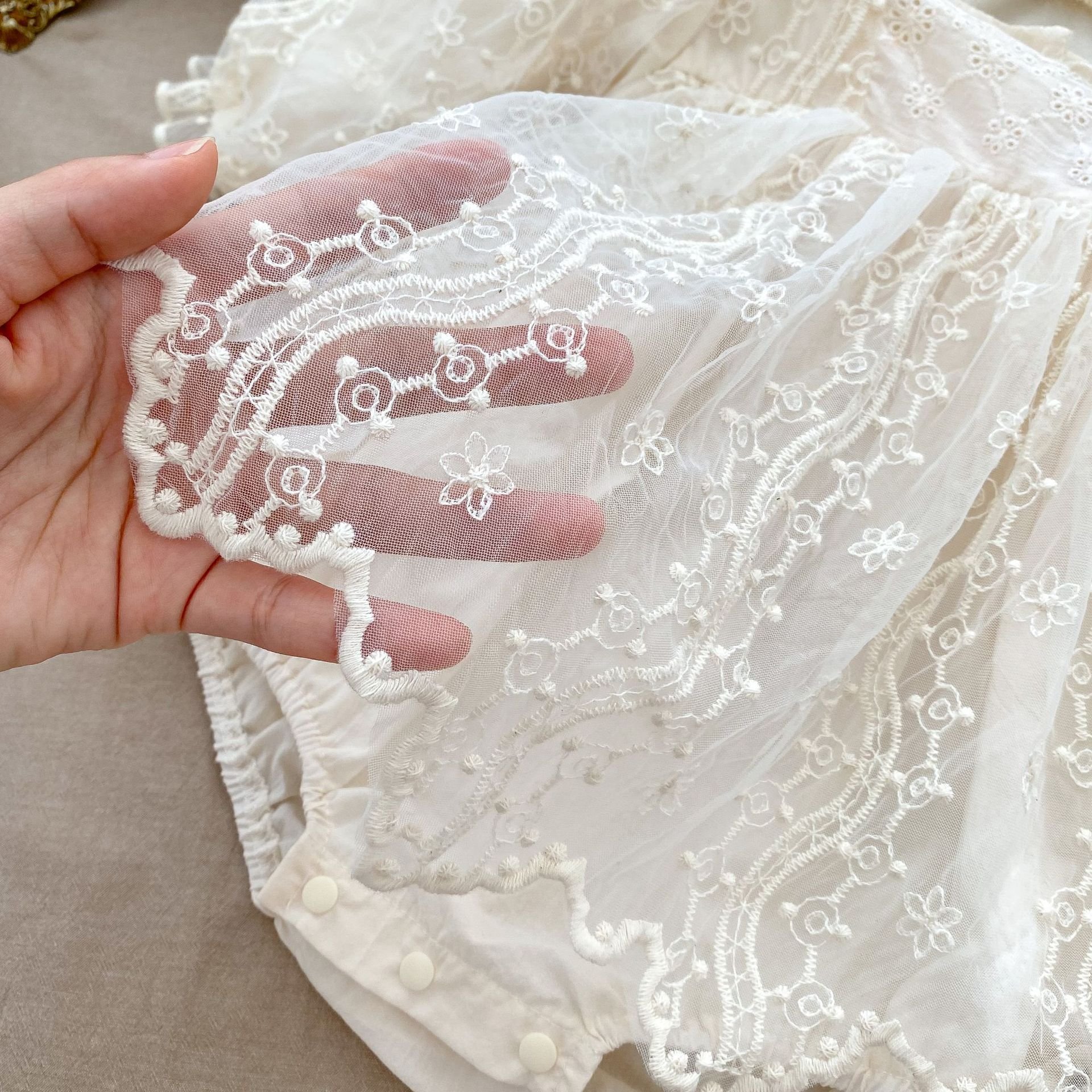 Sweet Infant Kids Baby Girls Long Sleeve Lace Jumpsuit Spring Autumn Newborn Baby Girls Princess Clothes Rompers lbc