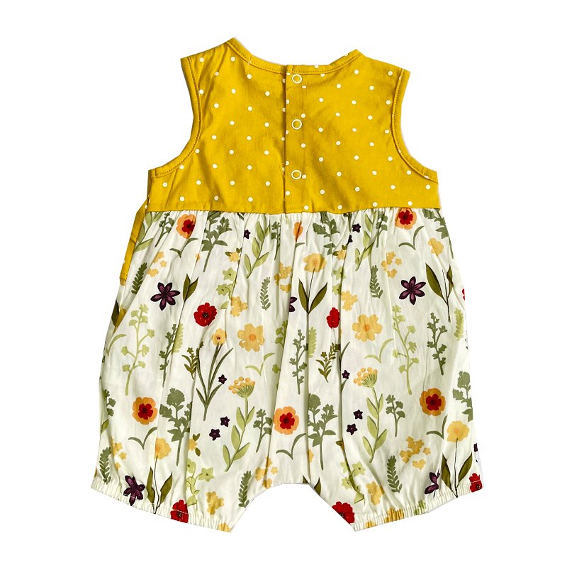 Wholesale Baby Romper Baby Girls cloth with OEM Service and customize design premium quality fablic Yellow Colour Romper
