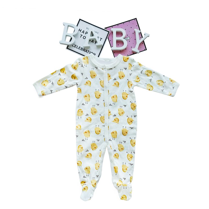 Newborn spring autumn cotton footed baby onesie baby warm footie jumpsuit Children Pyjamas baby rompers