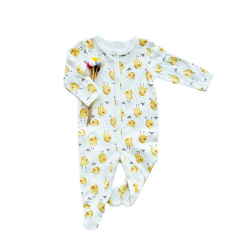 Newborn spring autumn cotton footed baby onesie baby warm footie jumpsuit Children Pyjamas baby rompers
