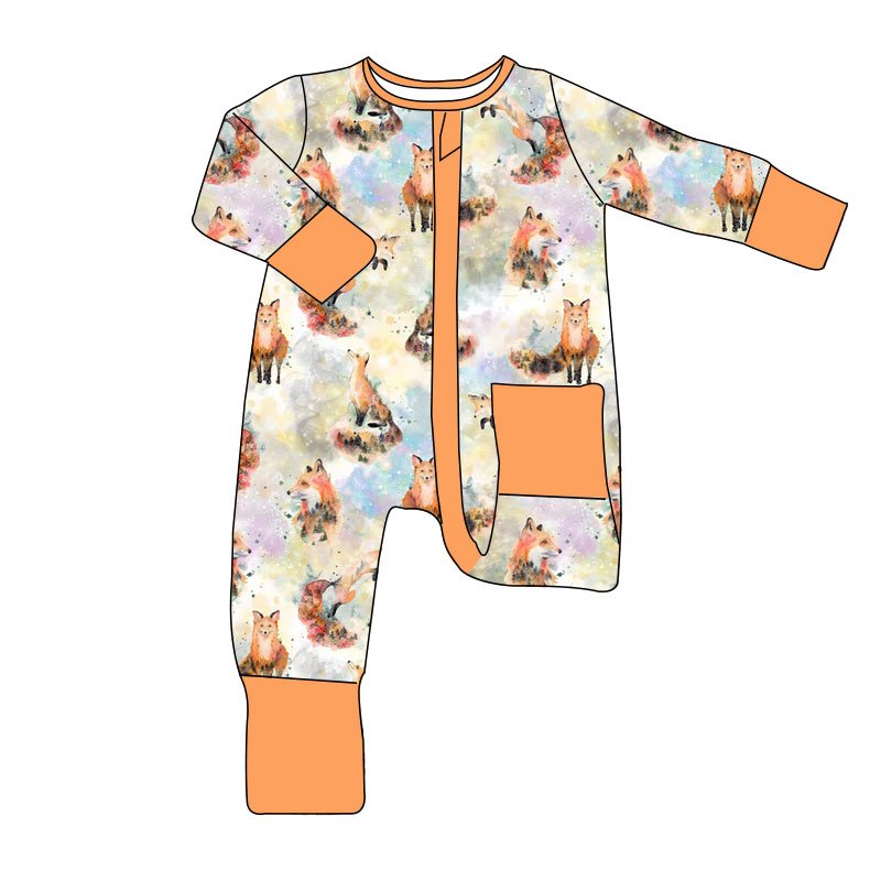 Hot Sale Cheap Factory Price Kids Clothing Bamboo Fabric Long Romper Soft Baby Winter Pajamas