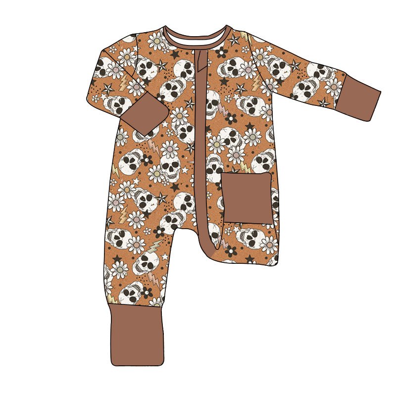 Hot Sale Cheap Factory Price Kids Clothing Bamboo Fabric Long Romper Soft Baby Winter Pajamas