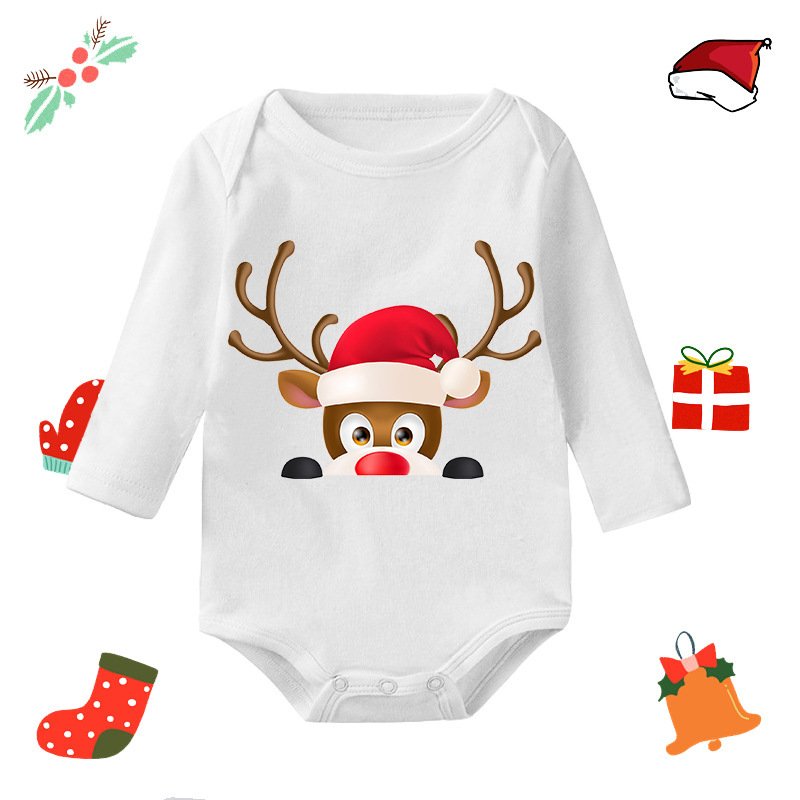 2023 Baby Boy Rompers Sets Newborn Clothes Long Sleeve Cotton Printed onesise and Pants with Hat Baby Sets
