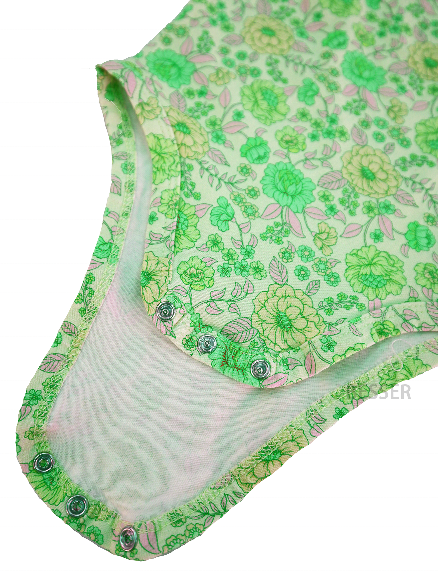 Wholesale 240G Digital Printing Floral Baby Romper Cotton Stretch Romper Bodycon With Flutters For Girls