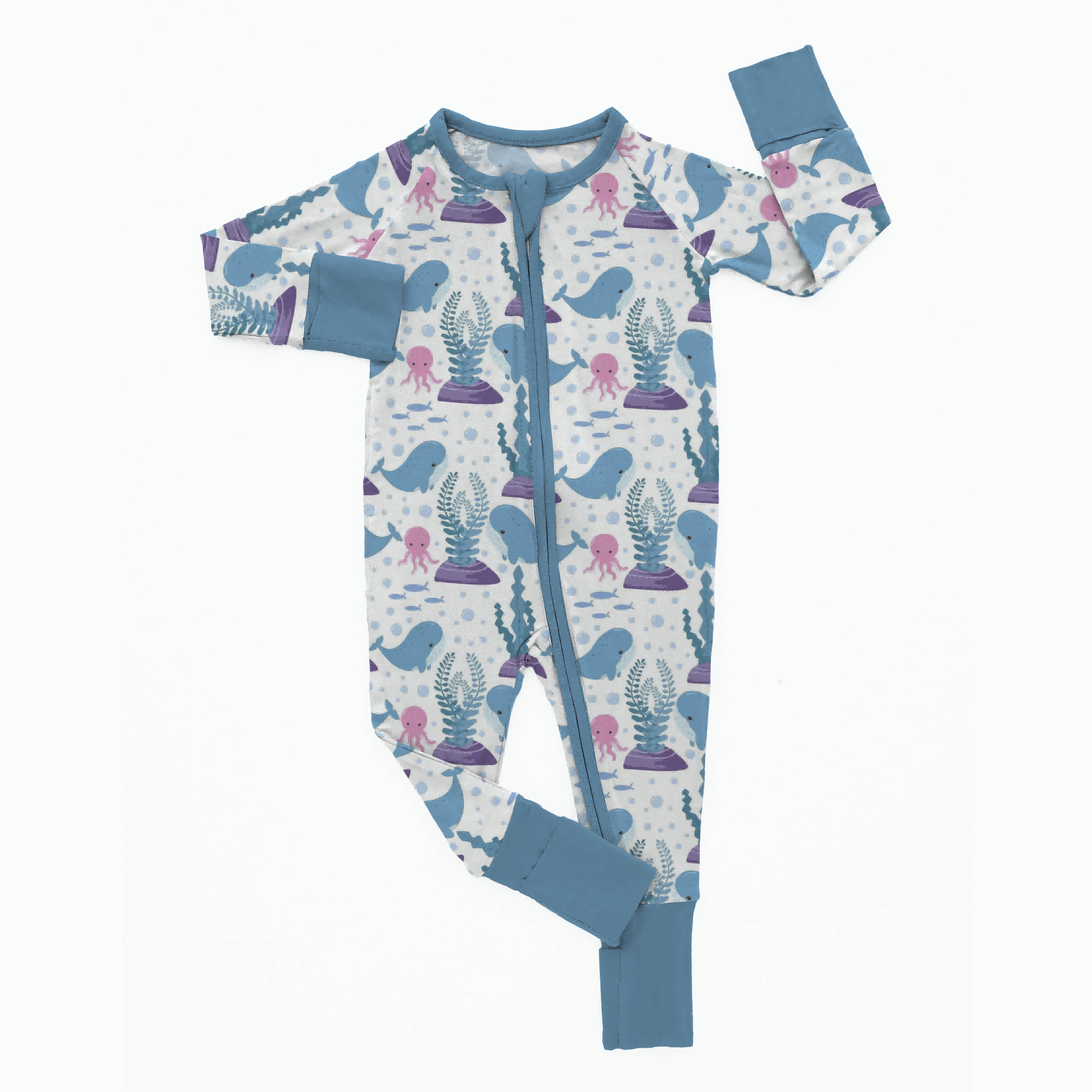 Winter Clothing Christmas Baby Romper Baby Clothes Newborn Jumpsuit Long Sleeve Zipped Bamboo Rompers For Boys Girls