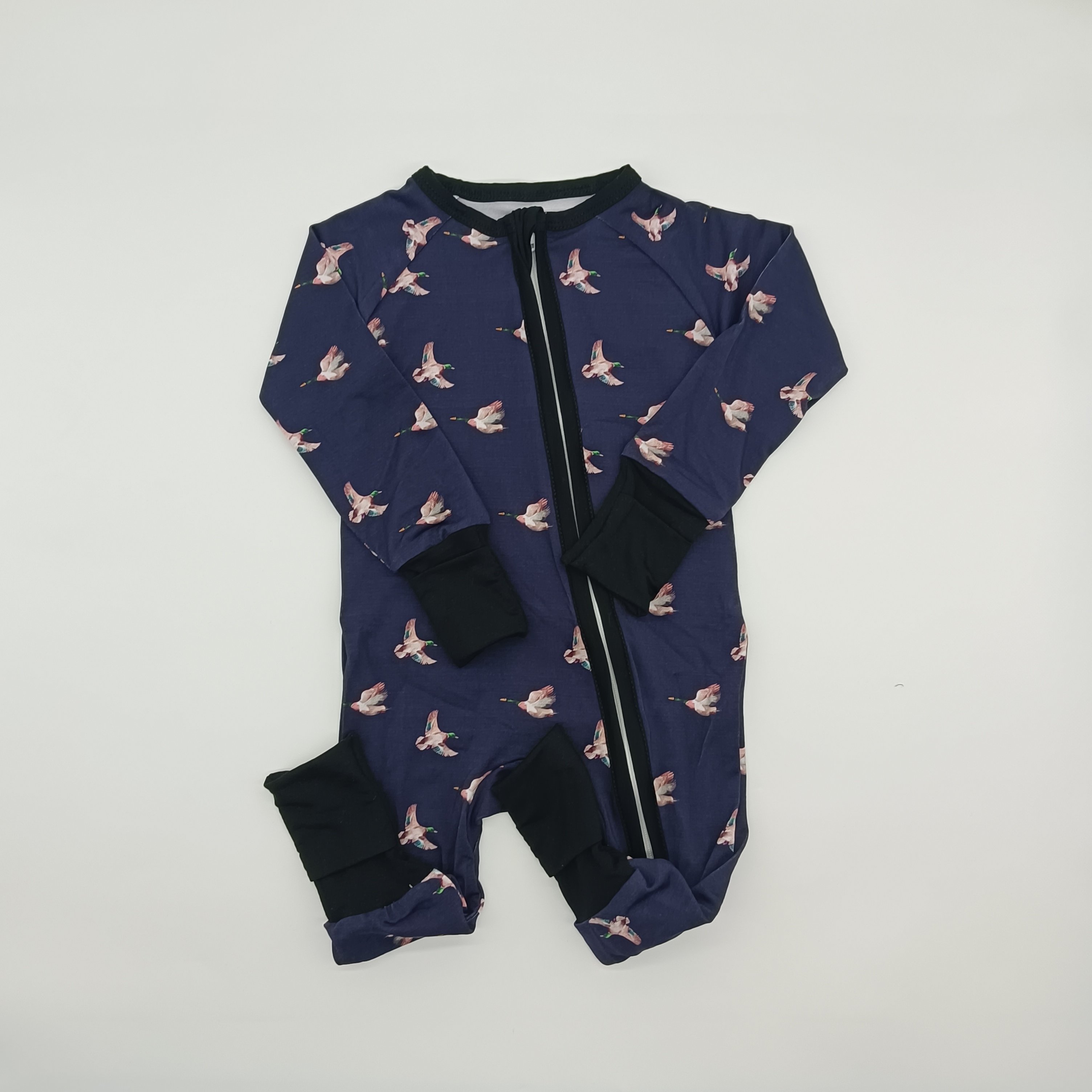 High quality RTS low MOQ baby Bamboo fabric long sleeve children clothes