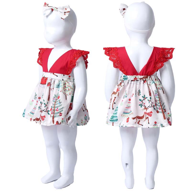 Summer Baby Girl Dress Newborn Infant Dresses Christmas Princess Birthday Dress for Baby Girl CFPD-029