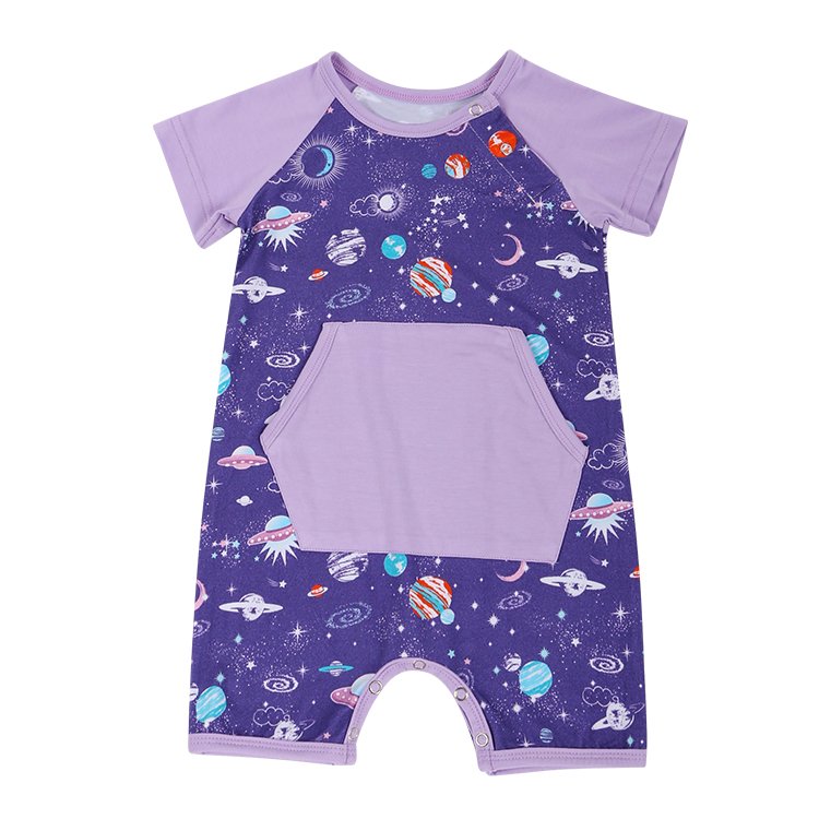 Hongbo Bamboo Baby Clothes Romper Onesie Solid Color Baby Bodysuits Custom High Quality Bamboo Baby Romper