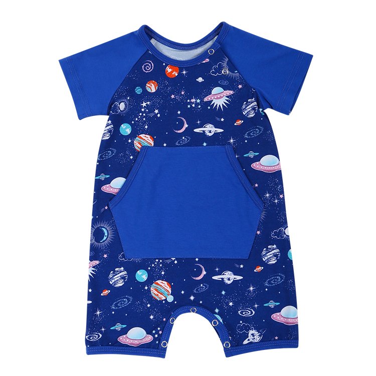 Hongbo Bamboo Baby Clothes Romper Onesie Solid Color Baby Bodysuits Custom High Quality Bamboo Baby Romper