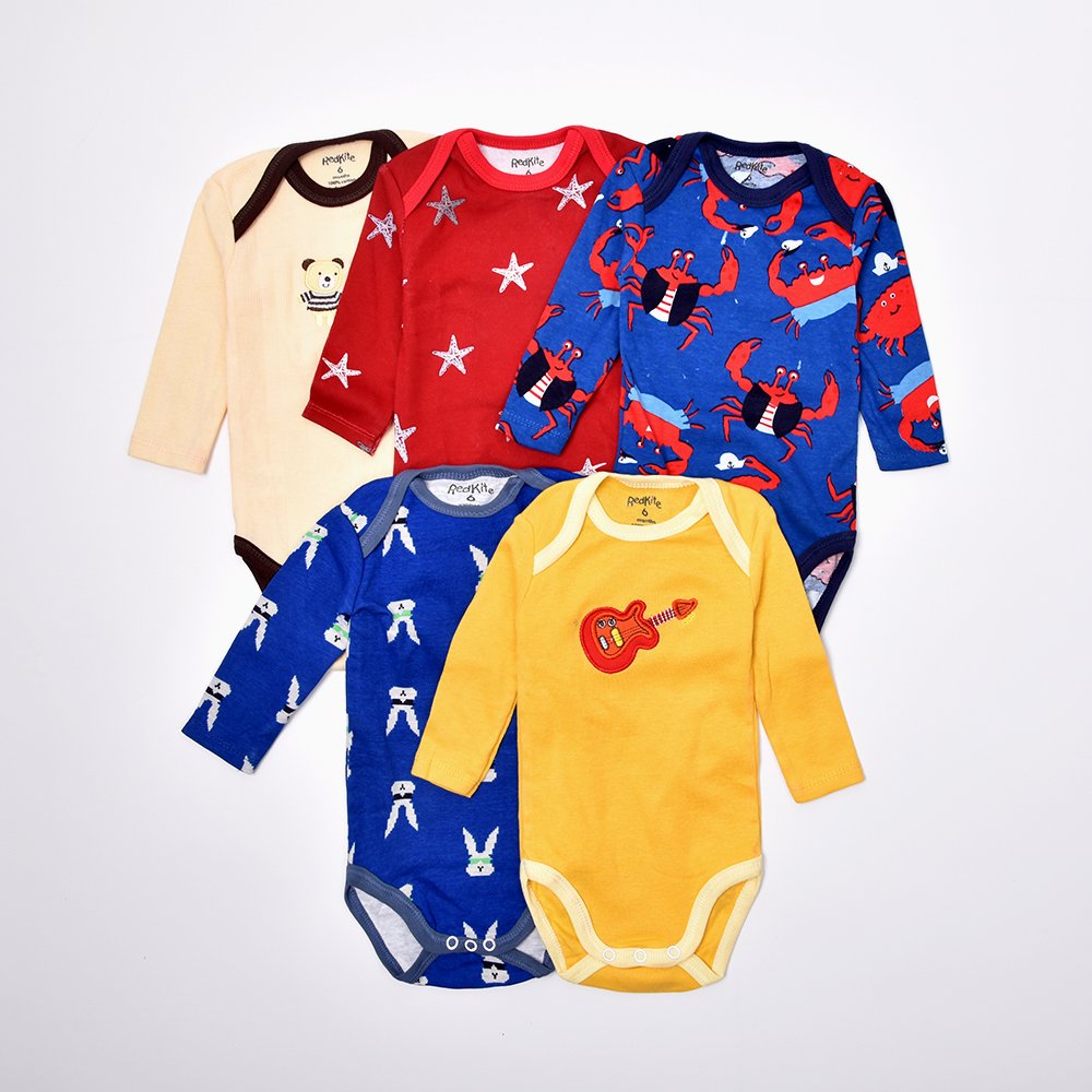 New long sleeve baby onesie newborn jumpsuit clothing mixed design 5 piece baby rompers 0-3 months