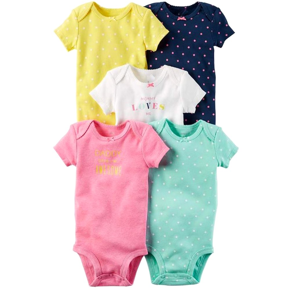 Wholesale children's adorable toddlers Multi color Bodysuit Baby Rompers