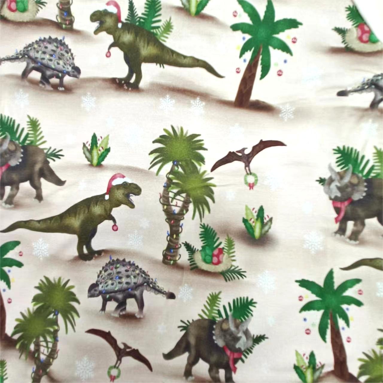 high quality cute comfortable soft bamboo cotton dinosaur pattern double zipper customized child romper
