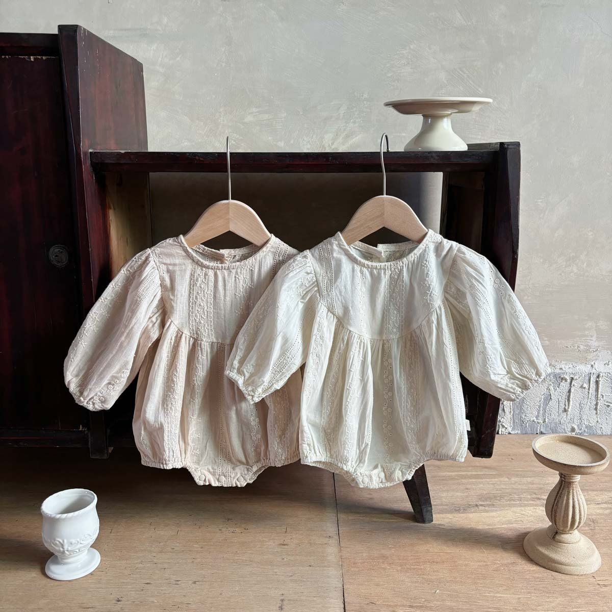 Wholesale 2024 Autumn Baby Clothing Fashion Round Neck Embroidered Round Neck Long Sleeve Baby Rompers