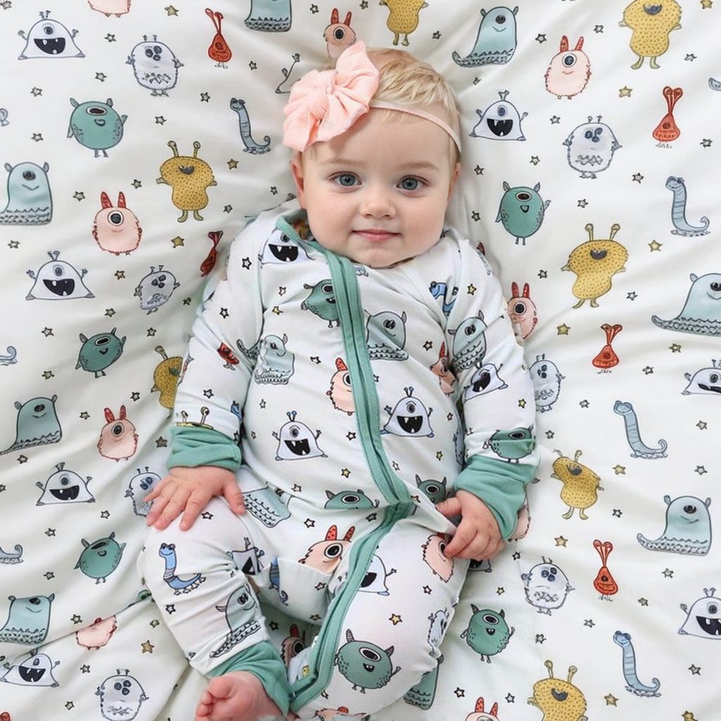 Bamboo Pajamas Baby Girl Clothes dtg printed Wholesale Baby Pajamas Onesie Soft Print Sleepwear Onesie Knitted Baby Rompers