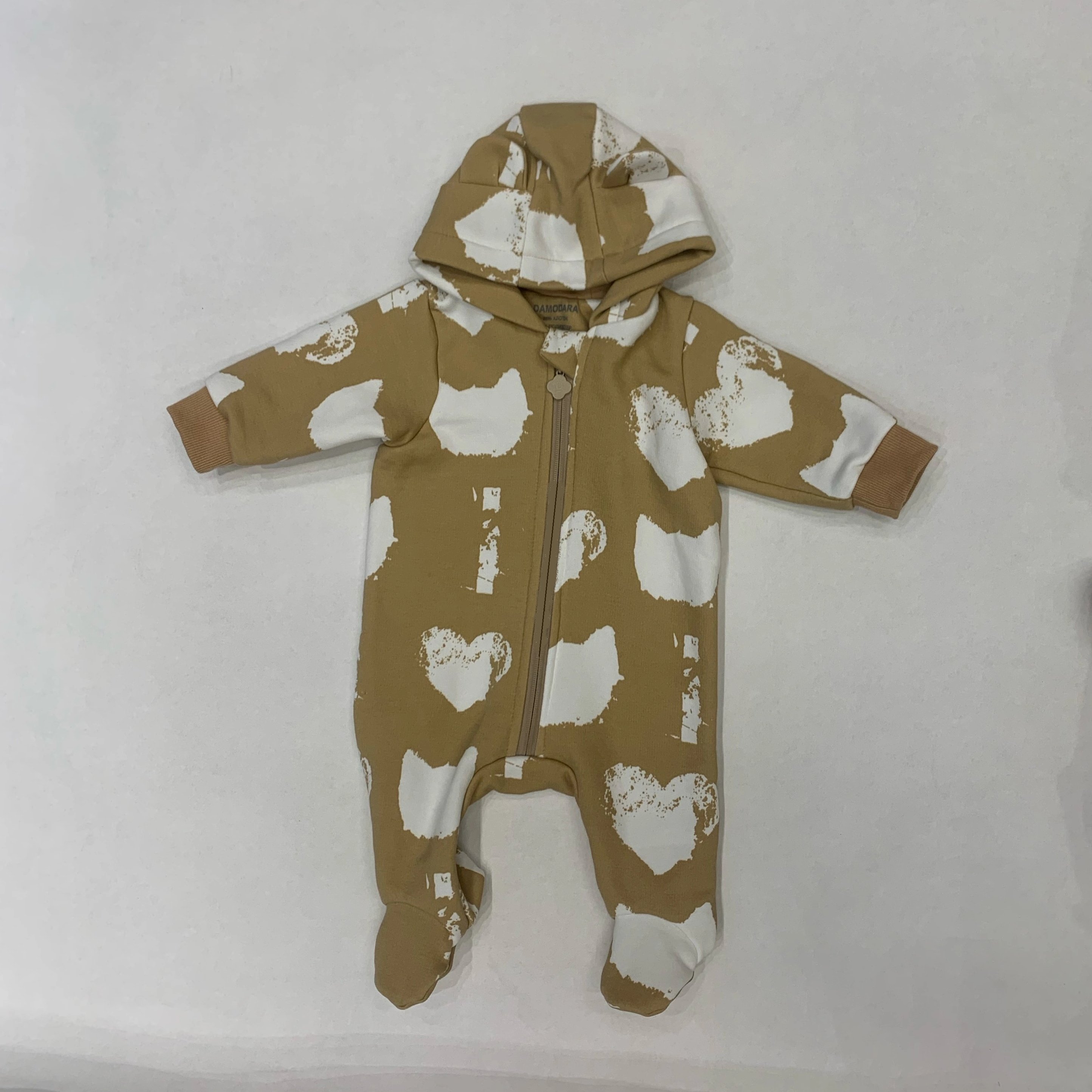 Keli Bear Branded Unisex Cotton Onesie Cute Western Style Casual Baby Romper for 0-3 Months Winter Autumn Animal Zipper Closure