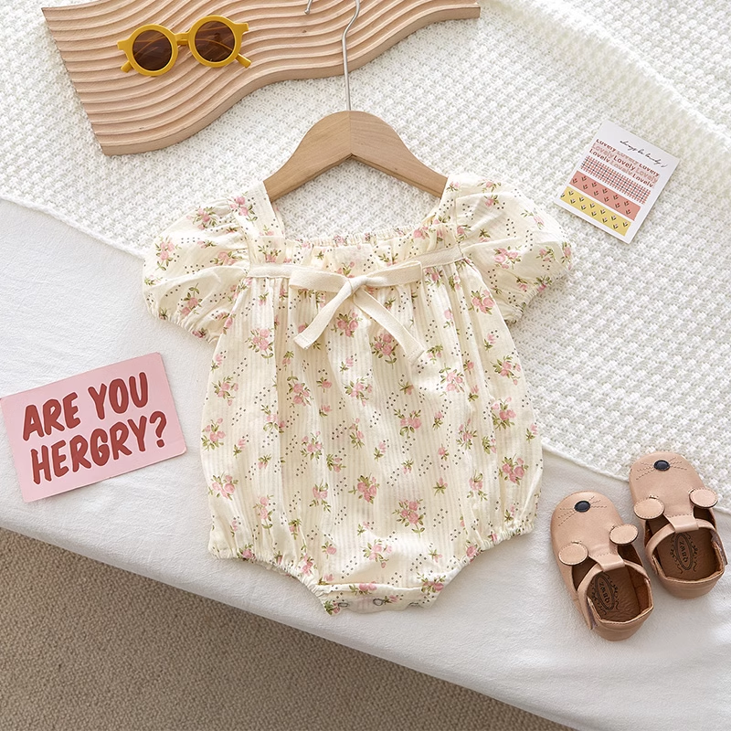 New Hot Sale Bamboo Cotton Romper Custom Print Infant Pajamas Soft Breathable Baby clothes Baby Romper