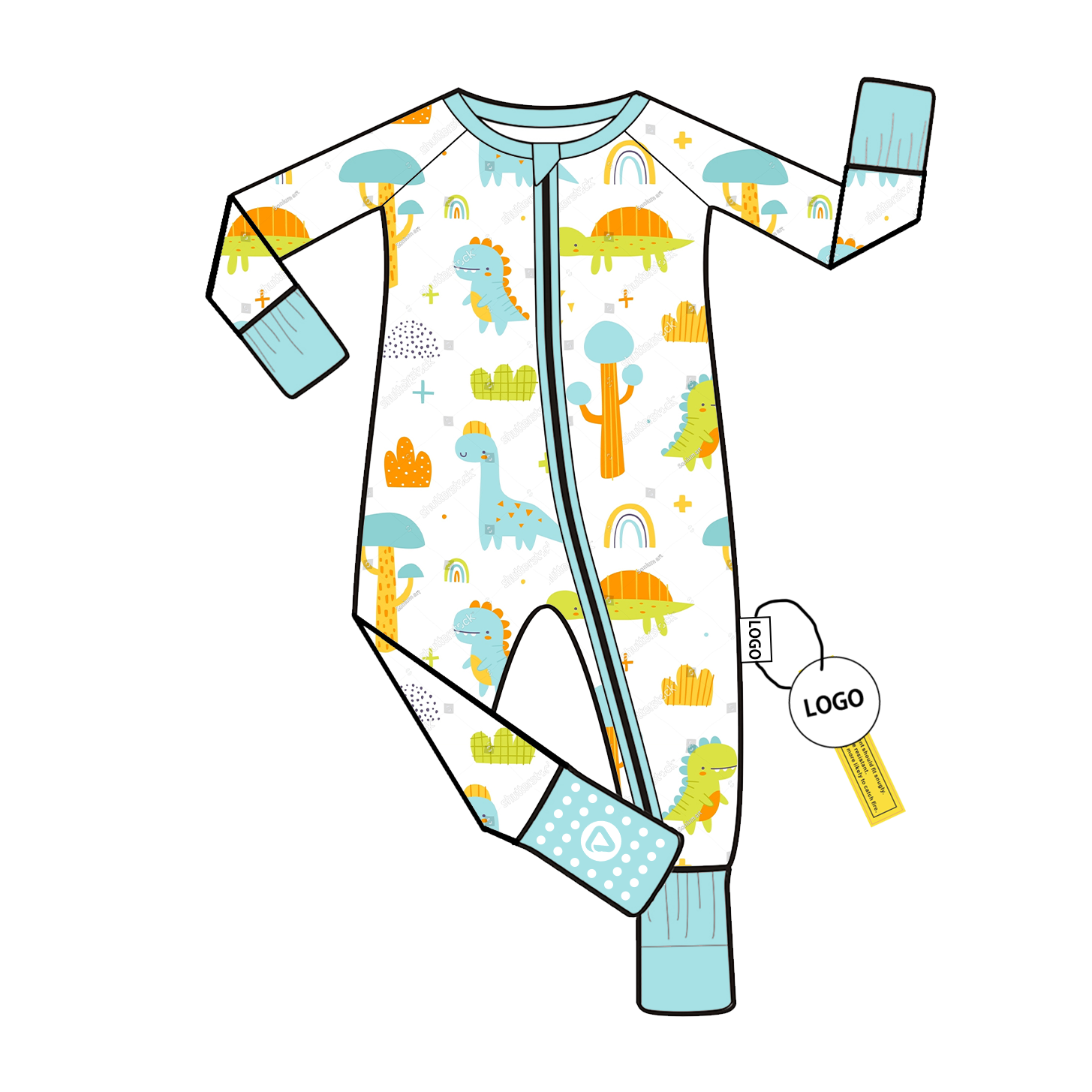 Comfortable Bamboo Viscose Newborn Romper with Long Sleeve for Girls Custom Pattern High Quality Soft Jumpsuit and Onesie
