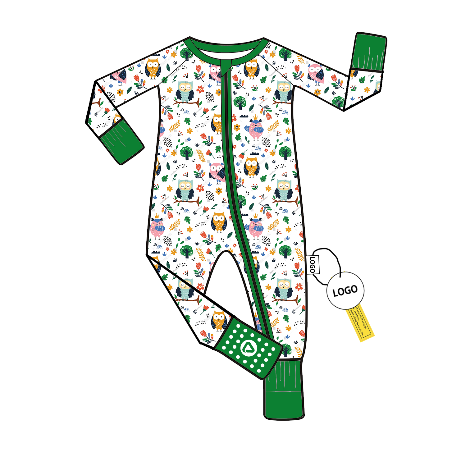 Comfortable Bamboo Viscose Newborn Romper with Long Sleeve for Girls Custom Pattern High Quality Soft Jumpsuit and Onesie