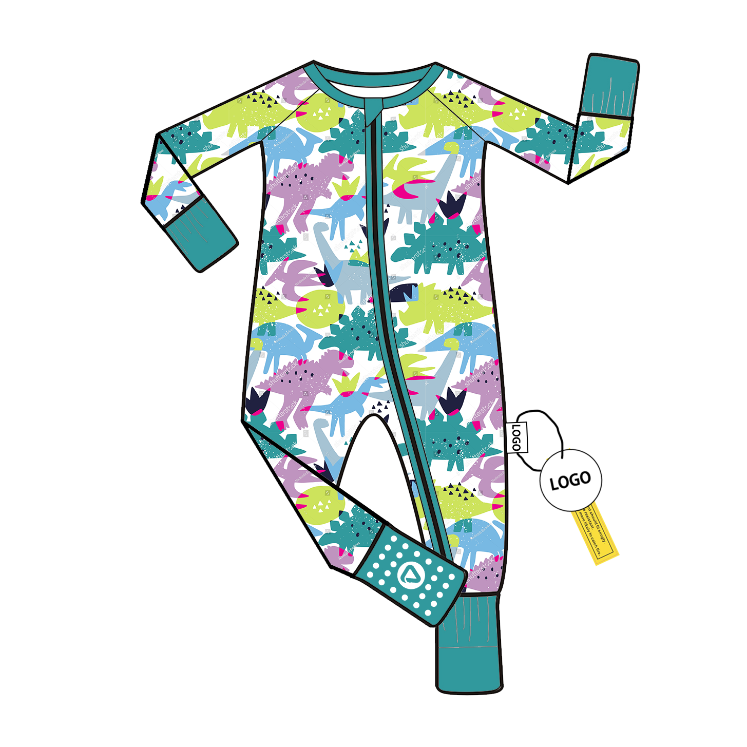 Comfortable Bamboo Viscose Newborn Romper with Long Sleeve for Girls Custom Pattern High Quality Soft Jumpsuit and Onesie