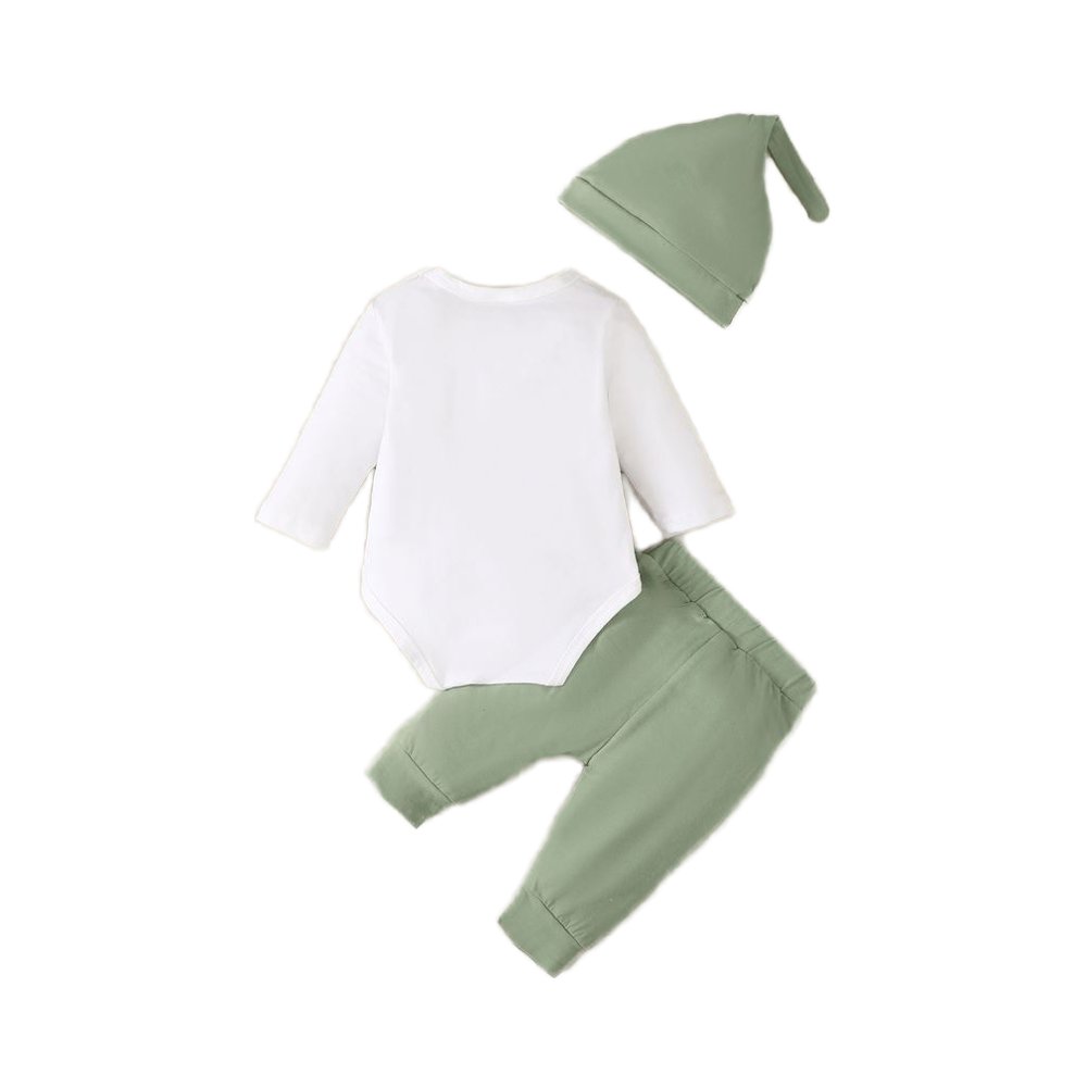 2pcs Long Sleeve Baby Romper Set Casual Print Newborn Clothes for Boy ODM Supply for Autumn Season