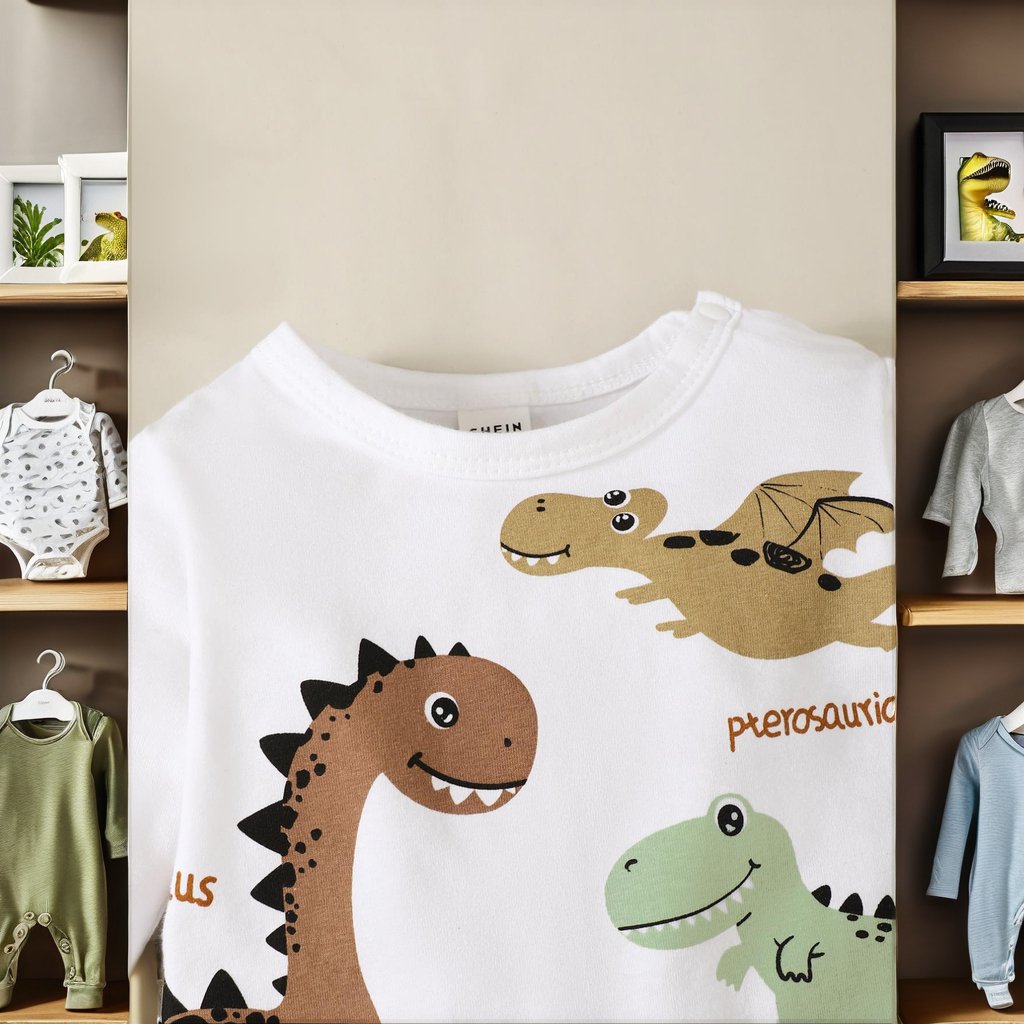 2pcs Long Sleeve Baby Romper Set Casual Print Newborn Clothes for Boy ODM Supply for Autumn Season