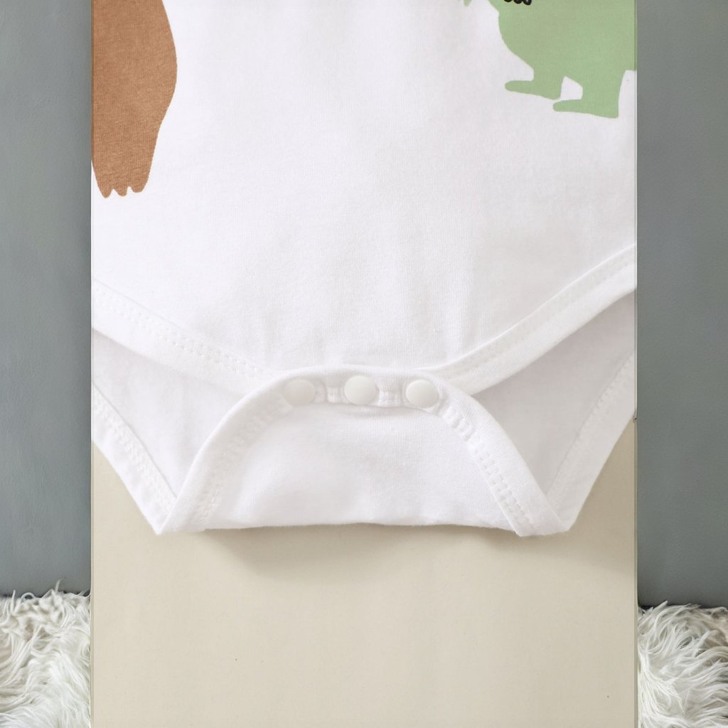 2pcs Long Sleeve Baby Romper Set Casual Print Newborn Clothes for Boy ODM Supply for Autumn Season