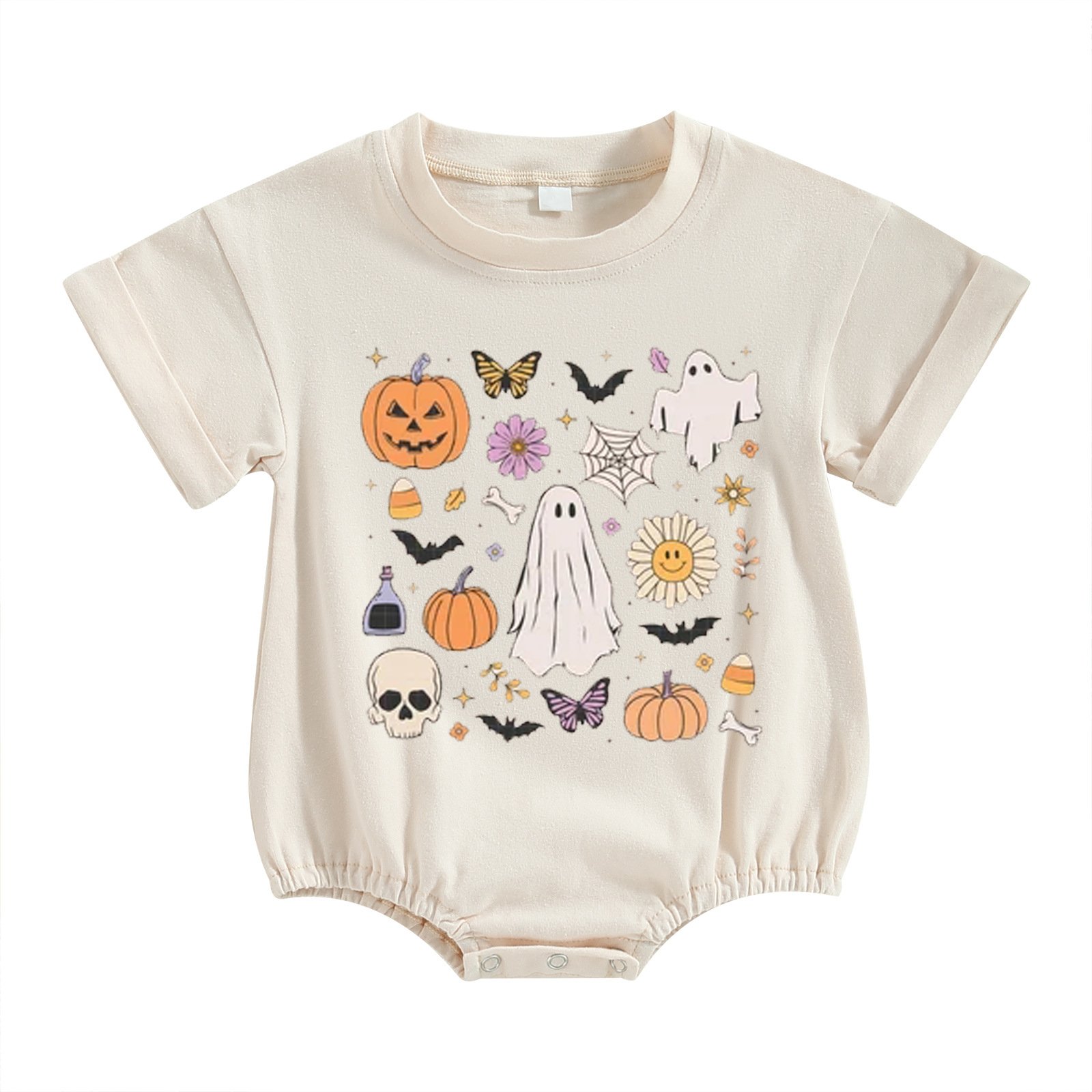 Custom Print Baby Romper Infants Kids Cartoon Jumpsuits Boys Christmas Mouse Pattern Long Sleeve Onesies