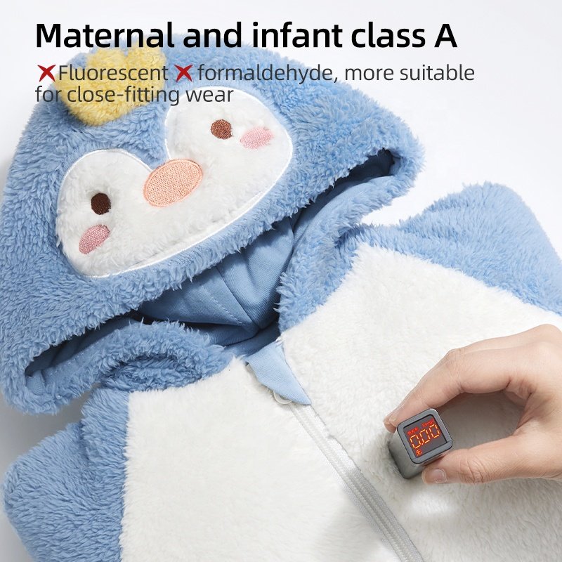 Manufacturer Wholesale Autumn Winter Baby Romper Polyester Viscose Fabric Newborn Boys Girls Washable Jumpsuit Baby Products