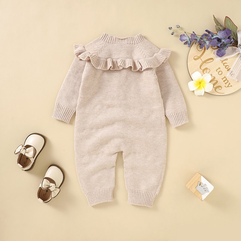 New Arrival Baby romper wholesale jumpsuits infant girls winter newborn baby sweater rompers