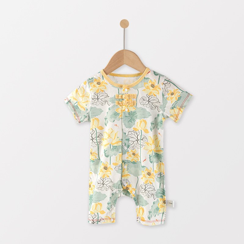 Custom newborn Chinese style baby Romper baby onesie OEM baby fashion romper