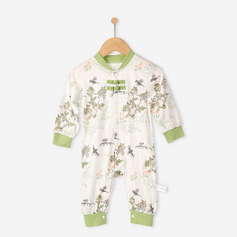 Custom newborn Chinese style baby Romper baby onesie OEM baby fashion romper